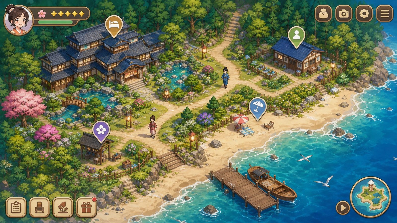歌鸲旅馆KomadoriInn存档 探索场景 玩法截图 3